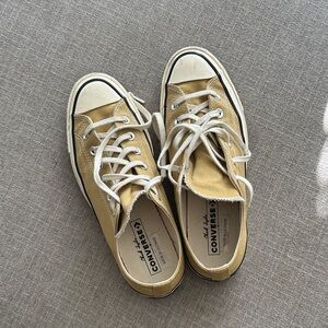 Converse Tan Canvas Sneakers